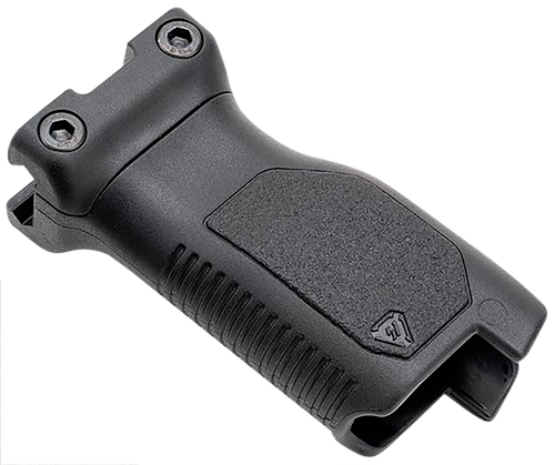 Strike AR-CMAG-RAIL-L-BK Angled Vertical Grip Long Black Polymer with Cable Management Storage for Picatinny Rail