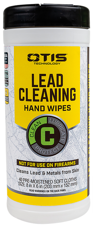 Otis Lead Cleaning Hand Wipes Cleans Lead & Metals from Skin 40 Count Can