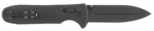 S.O.G SOG-12-61-01 Pentagon XR 3.60" Folding Spear Point Plain Black TiNi Cryo CTS XHP Blade/Blackout G10 Handle Includes Pocket Clip