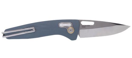 S.O.G SOG-12-73-04 One-Zero XR 3.10" Folding Plain Satin/Polished Cryo CPM S35VN Steel Blade/ Smoke Gray Sculpted Aluminum Handle