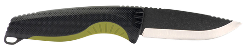 S.O.G Aegis FX 3.70" Fixed Drop Point Plain Stonewashed 4116 Krupp SS Blade Black Moss Green Accents Green Handle, Includes Sheath