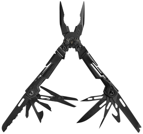 S.O.G SOG-PP1002-C PowerPint Black Hardcoat Anodized Stainless Steel 5.10" Long Features 5Cr15MoV Stainless Steel