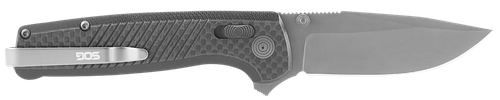S.O.G SOG-TM1032-B Terminus XR LTE 2.95" Folding Clip Point Plain Graphite TiCN Cryo CPM S35VN Steel Blade Black G10/Carbon Fiber Handle Features Box Packaging Includes Pocket Clip