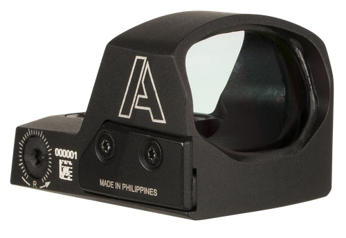 AmeriGlo Haven Matte Black 1x 5 MOA Illuminated Adjustable Red LED Dot Reticle