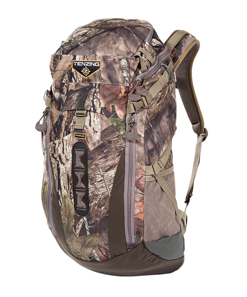Tenzing Rambler Day Pack, Mossy Oak Break-Up Country, Tricot, Storage Pockets, Removable Waist Belt, Shoulder Harness & Hypalon-Reinforced Stress Points 22" x 11" x 8" Interior Dimensions