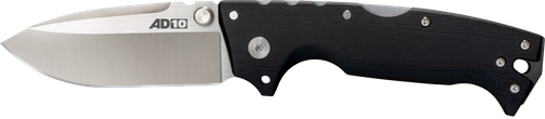 Cold Steel CS-28DD AD-10 4" Folding Drop Point Plain S35VN SS Blade/Black G10 Handle Includes Pocket Clip