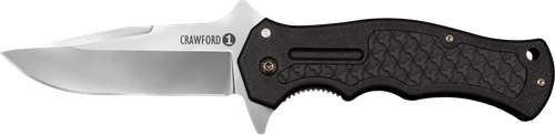 Cold Steel CS-20MWCB Crawford Model 1 3.50" Folding Plain Clip Point 4034 Stainless Steel Blade/Black Traction Inlays Green Handle