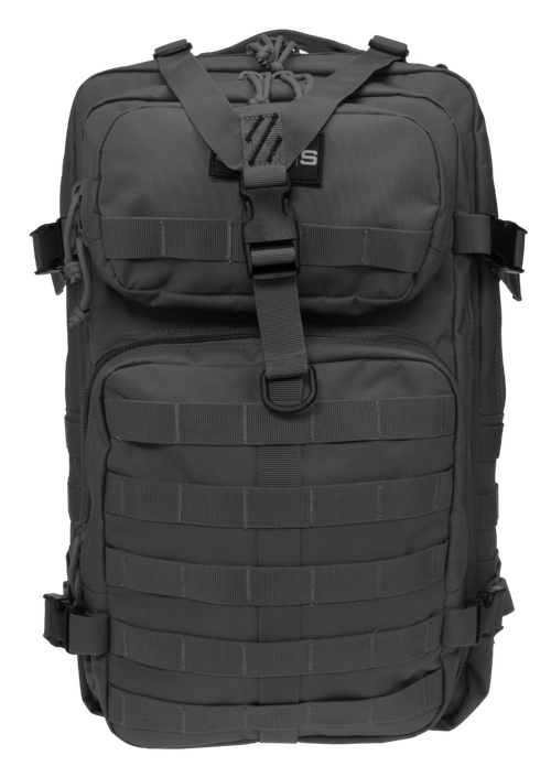 G Outdoors Tactical Backpack Black Polyester with 15" Laptop Sleeve & Retention System for 2 Pistols & Magazines