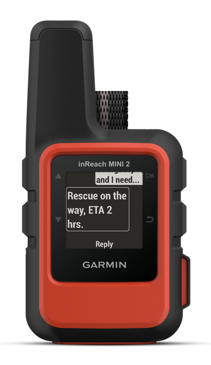 Garmin 010-02602-00 inReach Mini 2 Satcom Communication/SOS/Maps Black/Red Internal Rechargeable Lithium Battery Bluetooth/ANT+ GPS Yes