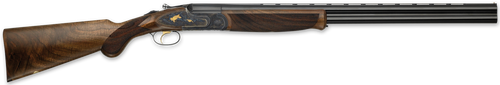 F.A.I.R. Jubilee Prestige Tartargua Gold, 28 Ga, Break Open 2.75", 28" Blued Over/Under Barrel, Gold Engraving Aluminum Receiver, Fixed Walnut Stock, Ambidextrous, 2rd
