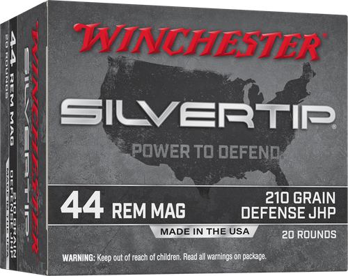 Winchester Silvertip Defense 44 Rem Magnum 210gr, Jacketed Hollow Point 20 Per Box