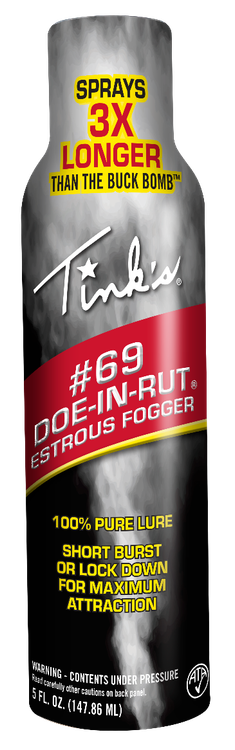 Tinks #69 Doe-In-Rut Estrous Fogger Deer Attractant Doe In Estrus Scent 5 oz Aerosol