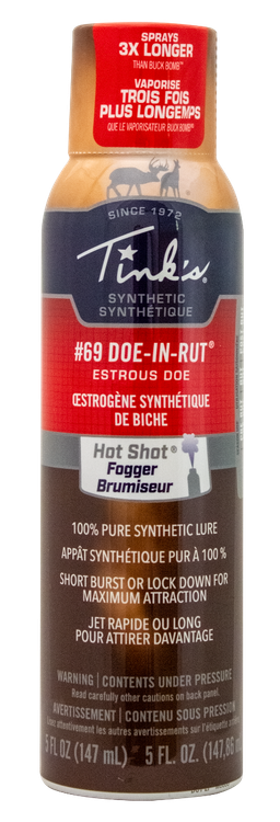 Tinks #69 Doe-In-Rut Estrous Fogger Synthetic Deer Attractant Doe In Estrus Scent 5 oz