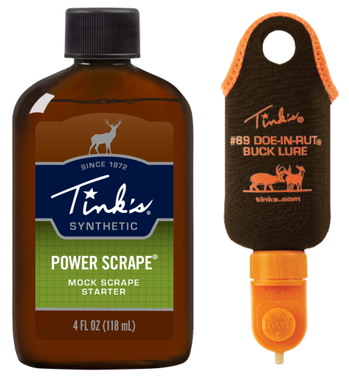 Tinks Power Scrape Dial-A-Dripper Kit Deer Attractant Mock Scrape Starter Scent 4 oz Includes 2 Bottles (4 oz Each)