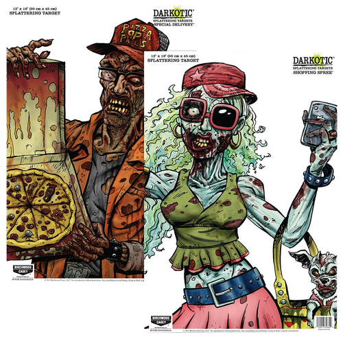 Birchwood Casey Darkotic Combination Pack Special Delivery/Shopping Spree 12x18" 8 Targets