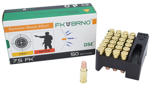 FK Brno US F9 Defense 7.5 FK 101gr, Copper Flat Nose (CFN), 50rd Box