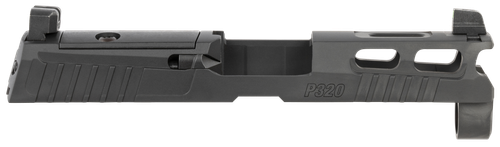 Sig Sauer P320 Sig Sauer P320 9mm PVD Black Stainless Steel Optic Ready Slide XRAY3 Suppressor Sights Compatible With ROMEO1 PRO/ROMEO2