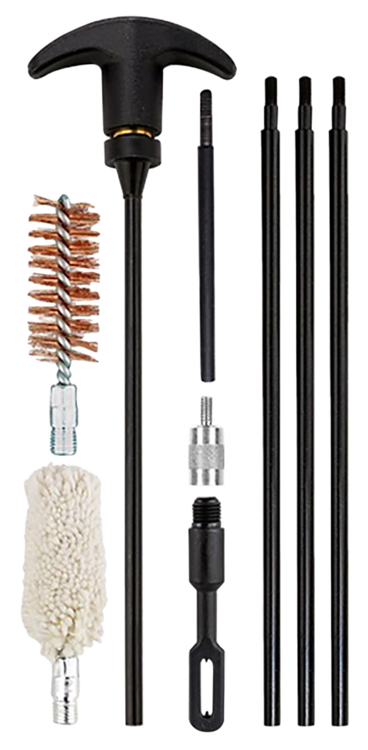 Kleen-Bore Valu-Pak, Cleaning Kit, KleenBore Rigid Rods, Rod Extension/Adapter, Cotton Mop, Phosphor Bronze Brush, 12 Ga