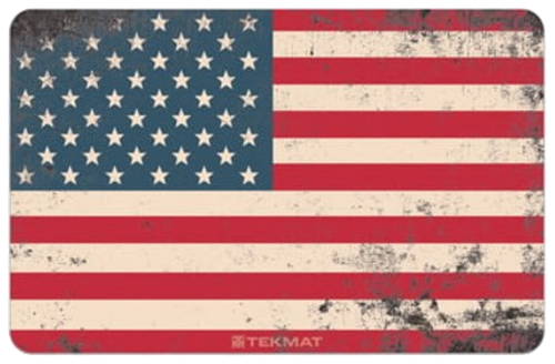 TekMat Old Glory Cleaning Mat Red/White/Blue Rubber 11"x17" American Flag Illustration
