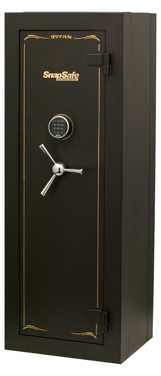 SnapSafe Titan Modular Safe Access Code/Key Entry, Black 9 Ga, 9 Gun Slots, 12+ Long Gun Capacity, Freight Quote Required