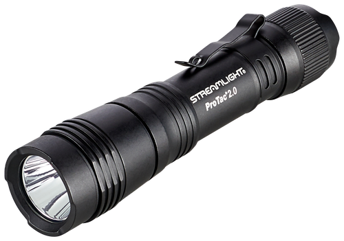 Streamlight Protac 2.0, Flashlight, Rechargeable, 2,000 Lumens, Anodized Finish, Black, Includes SL-B50 Battery Pack and USB-C Charging Cable