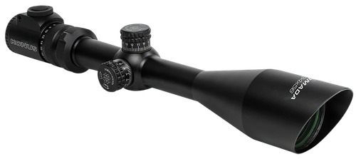 Konus Armada 6-24X Magnification, 50MM Objective, 30mm Main Tube, Illuminated Etched Crosshair with Center Dot, Matte Finish, Black, Includes Lens Cleaning Cloth