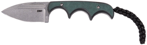 Columbia River Minimalist, Spear Point, 2.15" Fixed Blade Knife, Plain Edge, Stone Wash, Resin Infused Fiber Handle, Thermoplastic Sheath