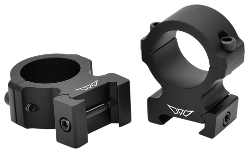 Warne Scope Mounts Vapor Horizontal, 1", High Rings, Matte Finish, Black, Fits Picatinny