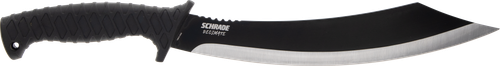 Schrade Decimate Parang 11.75" Fixed Parang Plain Black Oxide 3Cr13 Steel Blade 6.75" Black Rubber Overmold Handle Includes Sheath