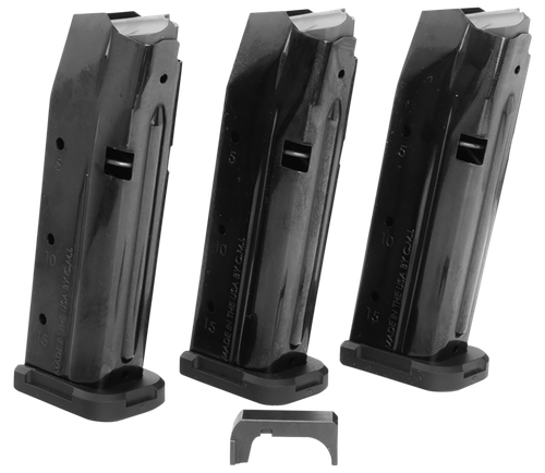 Shield Arms S15 Gen 2 Magazines, 9mm, 15rd, Magazine Release, Fits Glock 43X/48, Powercron Finish, Black, 3-Pack, Includes Steel Magazine Catch