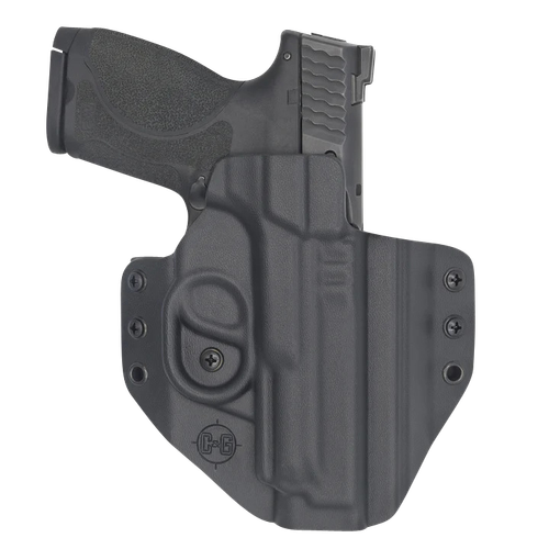 C&G Holsters Covert Outside Waistband Black Kydex Belt Loop, S&W M&P 9/40 4.25"