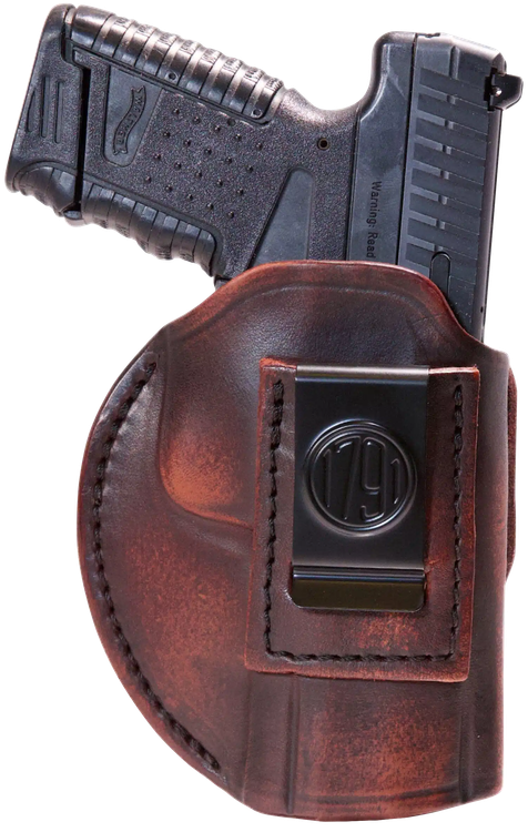 1791 Gunleather 4 Way, Inside/Outside Waistband Holster, Size 6, Matte Finish, Leather Construction, Vintage Brown
