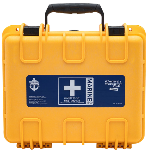 Adventure Medical Kits Marine 600 Treats Injuries/Illnesses Waterproof Yellow