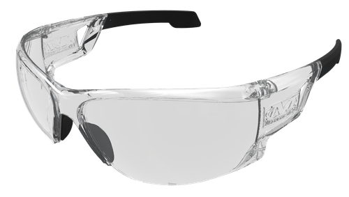 Mechanix Wear Type-N OSFA Clear Lens Anti-Scratch Black Frame