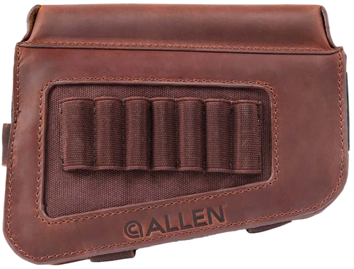 Allen Westcliff Buttstock Cartridge Carrier 7rd Leather Rifle Buttstock Mount Features Raised Cheek Piece