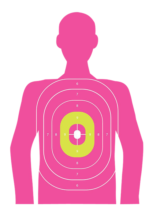 Allen EZ-Aim Wall Paper Handgun Works with Handgun/Shotgun/Airsoft Gun/BB Guns/Pellet Gun 12 x 18 Pink 8 Pack