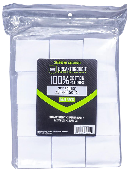 Breakthrough Clean BTCPS21/2540 Square Patches 45/54 Caliber 540 pieces