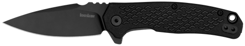 Kershaw Conduit, Folding Knife, Flipper Assisted Opening, Plain Edge, 8Cr13Mov, Black Oxide Coating, Glass Filled Nylon Handle, 2.9" Blade, 6.8" Overall Length, Includes Deep Carry Pocket Clip
