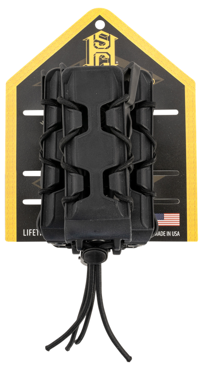High Speed Polymer Taco Double Decker, Double Magazine Pouch, Molle, Fits 1 AR-15 Magazine and 1 Pistol Magazine, Polymer Construction, Black