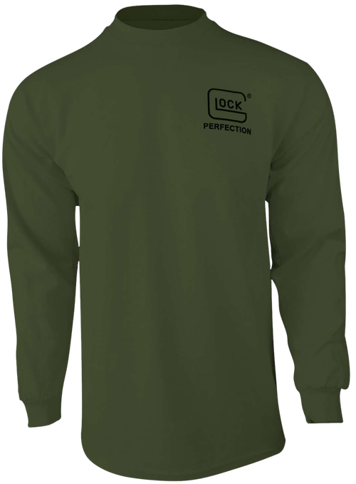 Glock OEM Born in Austria, Long Sleeve T-Shirt, XX-Large, Olive Drab Green