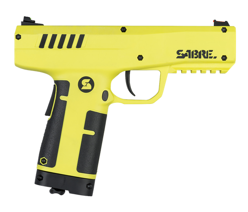 Sabre Compact Pepper Launcher, Yellow, Includes Case