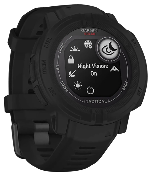 Garmin Instinct 2 Solar Tactical Edition GPS/Smart Features 32MB Memory Black Size 45mm Compatible iPhone/Android
