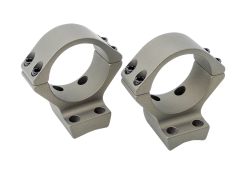 Talley Smoked Bronze Cerakote Aluminum 30mm Tube Compatible Browning X-Bolt Low Rings 1 Pair