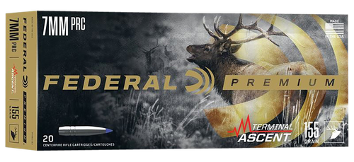 Federal Premium, Terminal Ascent, 7MM PRC, 155 Grains, Terminal Ascent Bonded, 20rd Box
