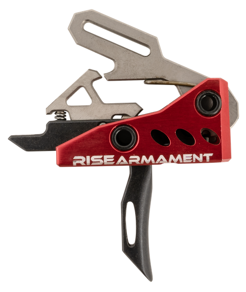 Rise Armament RA-535 Advanced Performance Single-Stage Straight with 3.50 lbs Draw Weight, Red Housing & Black Trigger for AR-Platform, Includes Pins