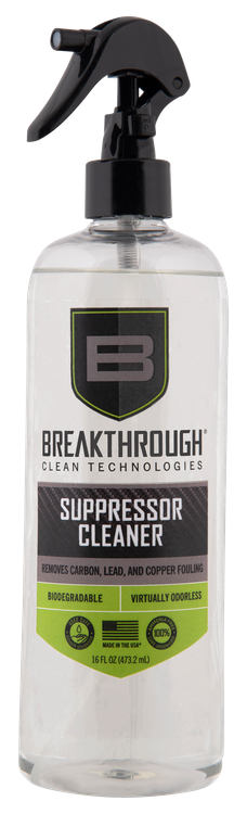 Breakthrough Clean Technologies Suppressor Cleaner, Solvent, 16oz Pump Spray Bottle