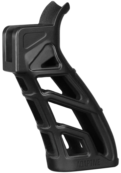 ADAPTIVE TACTICAL Lightweight Tactical Grip (LTG) Skeletonized Black Polymer, 25 Degree Grip Angle, Fits AR Platform