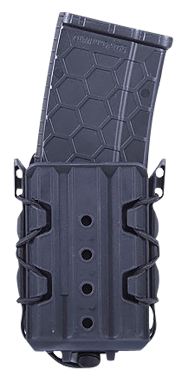 High Speed Polymer Taco, Single Magazine Pouch, Molle, Fits Most AR 15 Magazines, Polymer Construction, Black