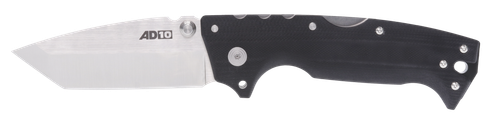 Cold Steel AD-10 4" Folding Tanto Plain Stonewashed S35VN SS Blade/Black Scales G10 Handle Includes Belt Clip