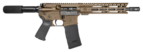 Diamondback DB15 AR15 Pistol 300 Blackout10" Barrel, Flat Dark Earth, 9" M-Lok Handguard, Padded Buffer Tube/Magpul Grip, 28rd
